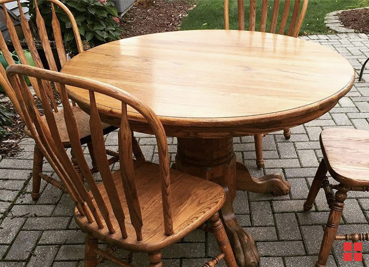 Chalked Dining Room Table DIY